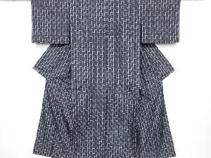 アンティーク　本場琉球絣手織り紬単衣着物（材料）